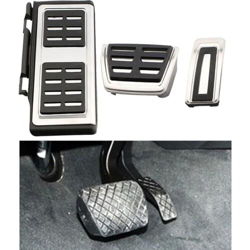 For Volkswagen VW Passat B8 Golf 7 Tiguan 2017 2018 Auto Car Pedals Foot Fuel Brake Clutch Cover 1 Set