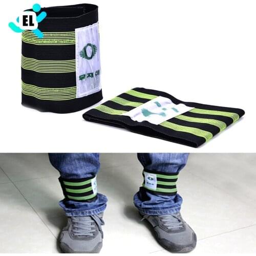 1 Pair Cool Stripe Change Cycling Bike Bicycle Bind Elastic Trousers Pants Band Clips Leg Strap