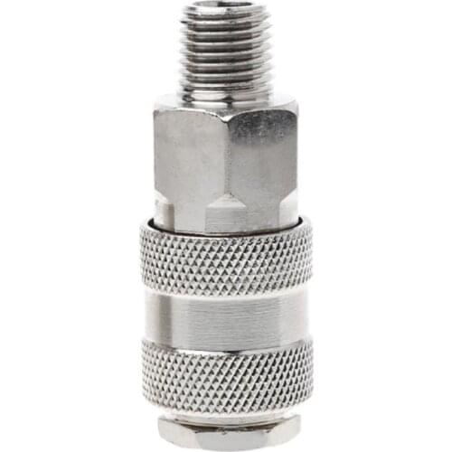 1 Pc Euro Air Line Hose Connector Fitting Female Quick Release 1/4 Inch BSP Male X4YD