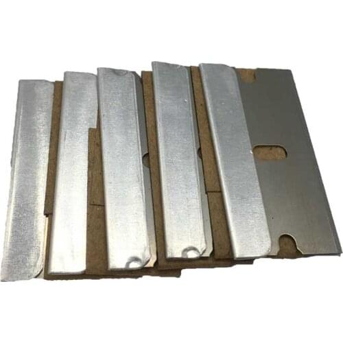 New high quality 5Pcs Metal Blade Glue Residue Cleaning Tool for Phone LCD Glue Remover Scraper (NO handle)