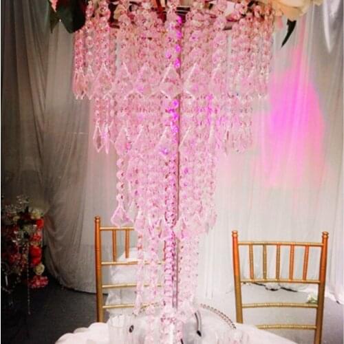 5 tiers crystal wedding centerpiece table decoration