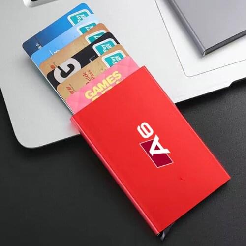 Car styling For Audi A6 c5 c6 c7 4f 4g Smart Wallet Thin ID Card RFID Anti-theft Case Automatically Metal Bank Credit Card Case