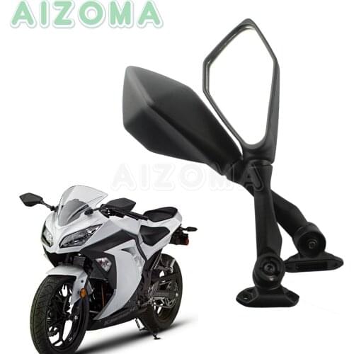 Sport Motorcycle Side Mirrors Back Side Convex Rearview Mirror For Kawasaki Ninja 300R / EX300 ABS 2013-2015 Ninja ZX6R 636