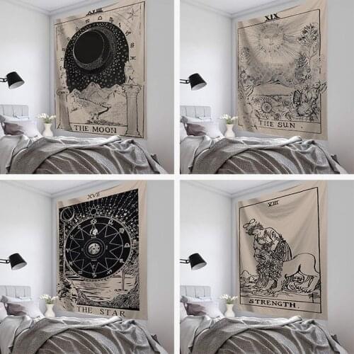 Tarot tapestry Nordic ins explosions tapestry art wall tapestry home decoration mural home furnishing fabric 95*73cm