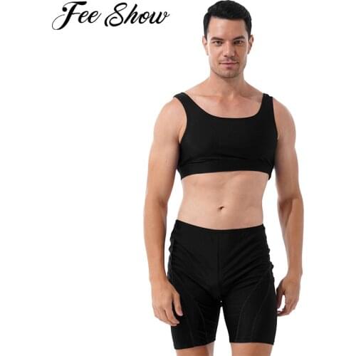 Summer Mens Running Set Workout Clothing Sleeveless Muscle Sports Tank Top Compression Shorts Gym Fitness Sport Suit Sportswear