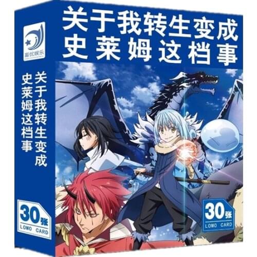 30 Sheets/Set Anime That Time I Got Reincarnated as a Slime Lomo Card Mini Postcard Greeting Card Fans Gifts