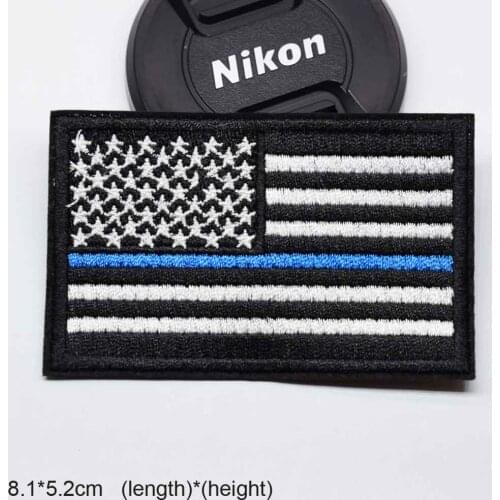 Iron on USA US United States America Hero Germany Russia Russian UK National Flag Embroidered Clothes Patches MAR For Clothing