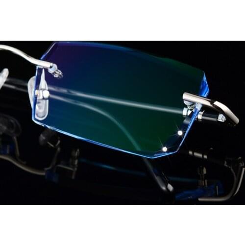 New Glasses Prescription Eyeglasses Men Customized Prescription glasses Myopia Hyperopia Frameless frames fashion 40