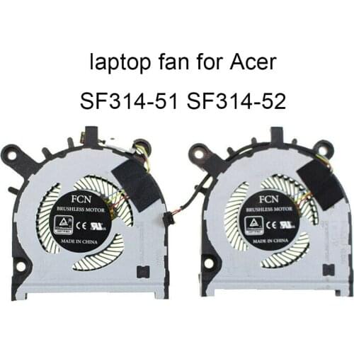 CPU Cooling fans For Acer Swift 3 SF314-51 52W2 SF314-51-31NE SF314 52 SF314-52G 13N1-09A0901 Notebook GPU Cooler fan DC 5V New