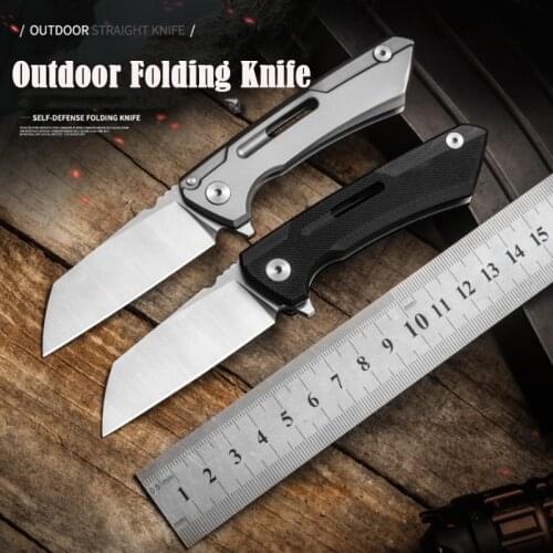 D2 Steel Mini Self Defence Portable Pocket Folding knife Outdoor High Hardness Army Knife Field Camping Sharp Fruit Knives