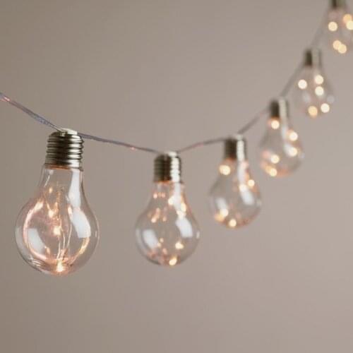 4M 10 Ball LED Globe String Lights Holiday Lights Battery Operated Fairy Lights for Garland Christmas Party Wedding Decoration