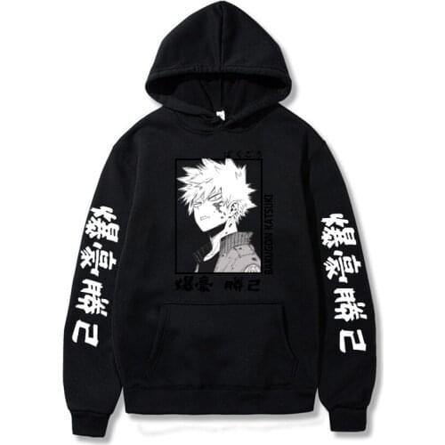 My Hero Academia Katsuki Bakugo Hoodies Sweatshirt Unisex Clothes Men Women Moleton