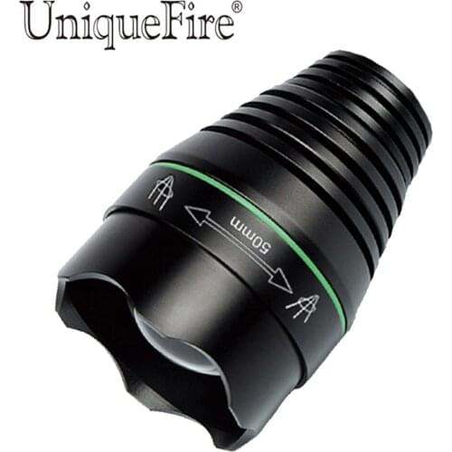 UniqueFire 50mm Convex Lens Head Suitable For 1508 Flashlight, Lotus Attack Design,Not Included Straight And Driver
