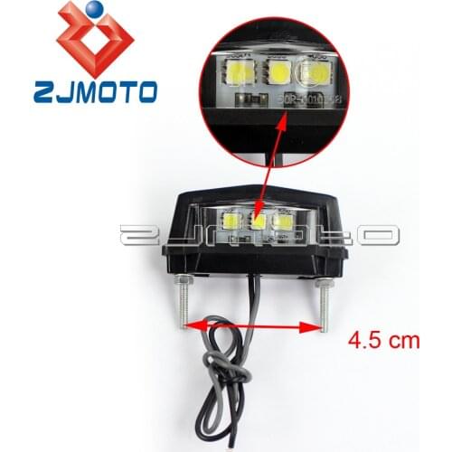 Motorcycle Motorbike White SMD LED Number Plate Tail Light For Yamaha Ducati Honda Suzuki YZF 1098 690 990 CBR GSXR