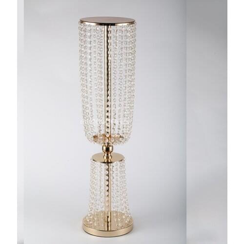 10pcs Table Flower Rack Vases Acrylic Crystal Pillar Wedding Road Lead Wedding Centerpiece Event Party Decor