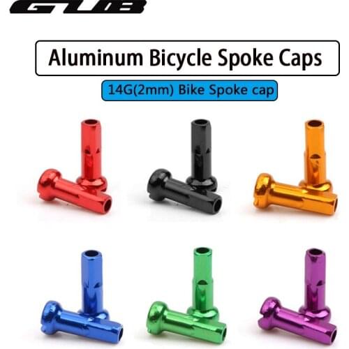 2pcs Aluminum Bicycle Spoke Caps 14mm MTB Road Bike Rim Cap Bicycle 14G/2mm Spoke Cover Ultralight Cycling Accessories 6 Color