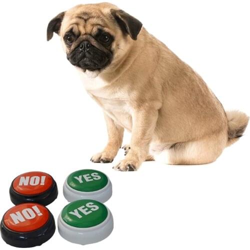 2PCS Sound Buttons Pet Toy IQ Training Interactive Game Toy Dogs accessories products Pet Training Tool Dog communication button