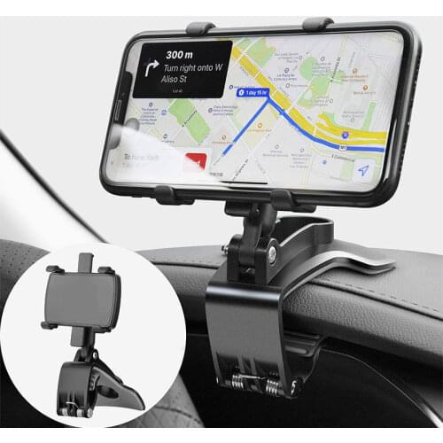 Universal Car Phone Holder Dashboard Rear View Mirror Sunshade Baffle Holder in Car Multifunctional Car Phone Mount
