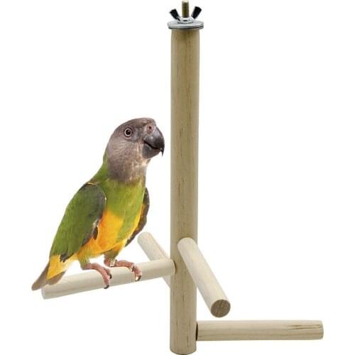 Bird Stand Perch Climbing Tree Toy Birdcage Decor Wood Laddered Platform Play Gym Stand Playstand Exercise Training Toys