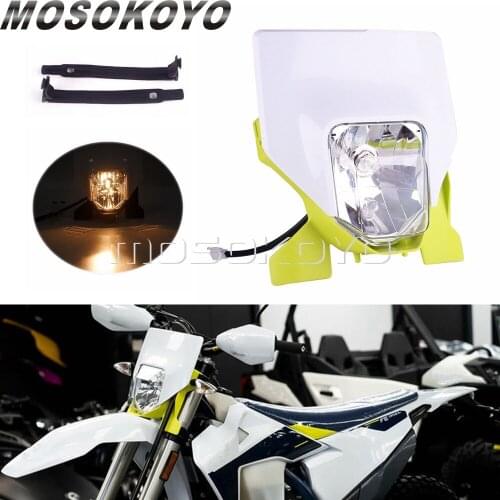 For Hus TE/FE 125-501 Motocross Dirt Bike Headlight MX Enduro Head Lamp Fairing for FE250 FE350 FE450 FX350 FX450 TX300 16-2021