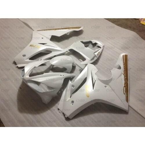 For Triumph 675 2009 - 2012 Bodywork for Triumph 675 2009 Motorcycle Fairing for Triumph 675 2012 White Gold Fairing