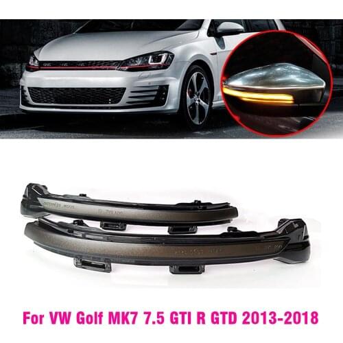 For vw Golf MK7 7 GTI R GTD Dynamic Blinker LED Turn Signal Rline Touran Mirror Light 2013 2014 2015 2016 2017