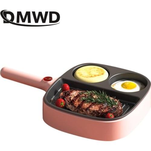 DMWD Household Electric bakeware omelette Pan Egg Steak Frying and Roasting Pan Sausage Ham Maker Breakfast Machine 110/220V