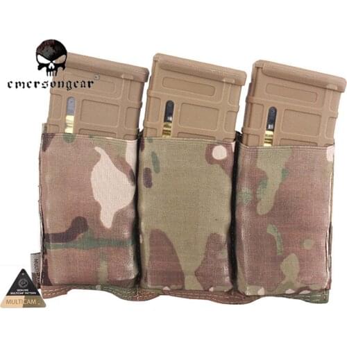 Emersongear Triple M4 Pouch FAST Magazine Molle Airsoft Multicam EM2388C