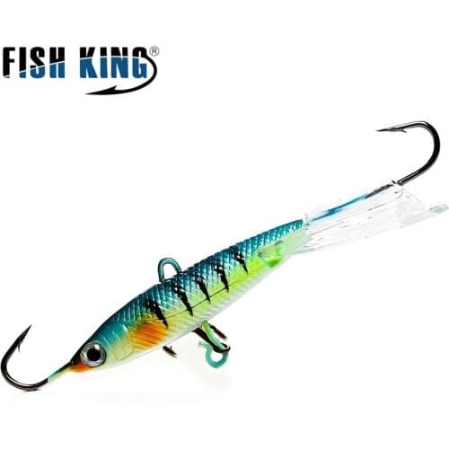 FISH KING 15/25g 3D Eye Jig For Winter Fishing Balancers Wobblers Hard Lure Sinking Minnow Ice Fishing Lures Accessories