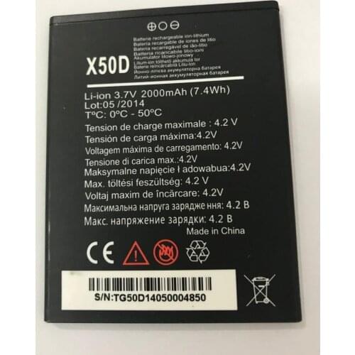 GeLar 3.7V 2000mAh Original Battery For LAZER X50D Battery