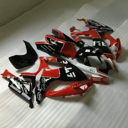 ABS Fairing Kit for GSXR 600 750 K6 06 07 GSXR600 GSXR750 2006 2007 Red gloss black Motorcycle Fairings set+gifts SD19