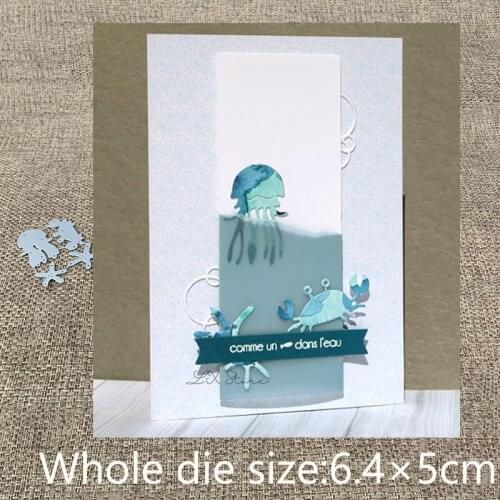 XLDesign Craft Metal Cutting Dies cut dies ocean jellyfish crab starfish scrapbook Album Paper Card Craft Embossing die cuts