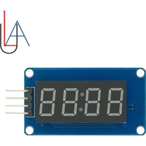 TM1637 4 Bits Digital LED Display Module For arduino 7 Segment 0.36Inch Clock RED Anode Tube Four Serial Driver Board Pack