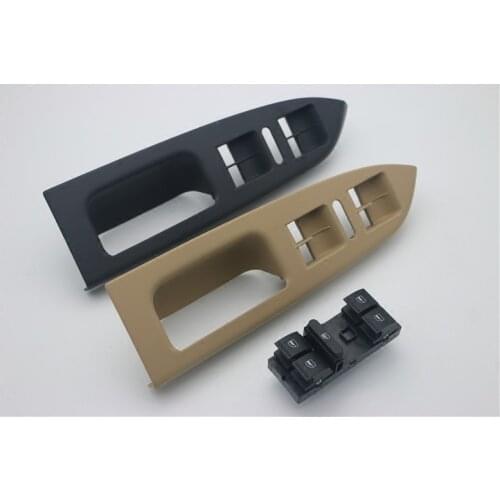 SKTOO New Door Handle Trim LEFT Master Window Switch Panel Bezel 1T1 867 371 For VW Volkswagen Touran 2003-2016