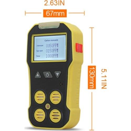4-in-1 Handheld Harmful Gas Detector Oxygen Carbon Monoxide Detection Meter 875F