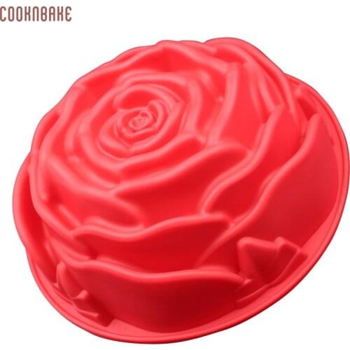 COOKNBAKE DIY Madeleine Rose Silicone Cake Mold Cake Baking Tool Bread Mold Pastry Mold CDSM-164