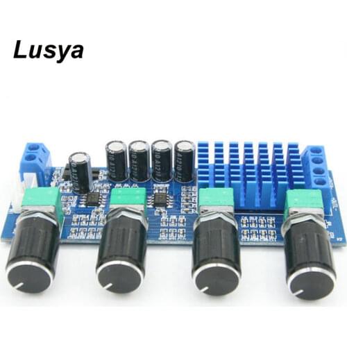 TPA3116 D2 DC 12V 24V 80W x 2 Dual Channel Digital Audio Treble Bass Regulating Preset Pre Amplifier Board Amplificador B4-006