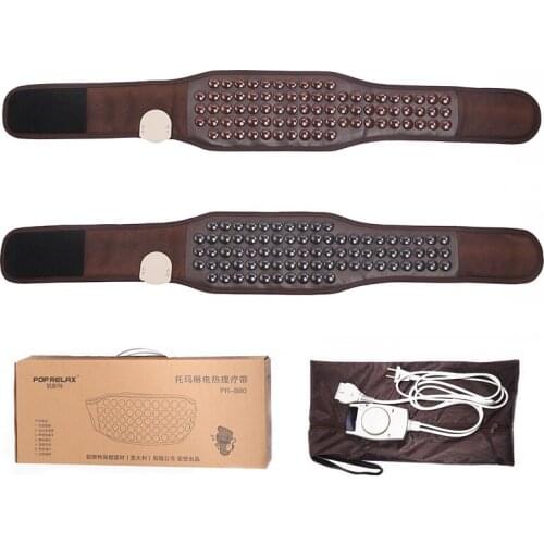 Tourmaline germanite electric hot compress waist belt heating magnet magnetic therapy physiotherapy far infrared health care