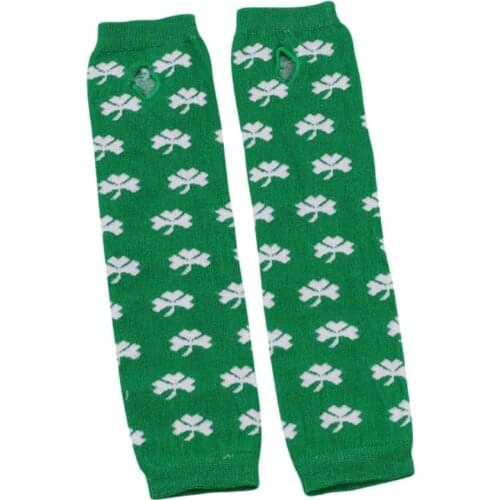 U90E Striped Arm Sleeve Knitted Tattoo Cover Up Thumbhole Stretchy Gloves Fingerless Sleeves Sport Arm Covers for Driving