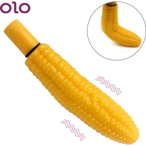 OLO Corn Vibrator Real Dildo Feeling Strong Vibration Silicone G-spot Stimulation Massager Adult Product Sex Toys for Woman
