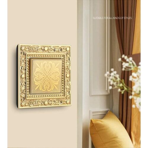 Retro lighting control switches 16A Vintage light switch ccc attest bronze wall switch panel warranty 5 year power button switch