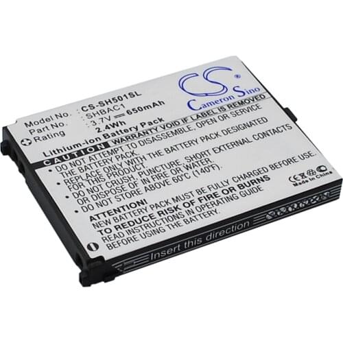 Cameron Sino Mobile SmartPhone Replacement Li-ion Battery 650mAh For SHBAC1 Telstra SH501, V501SH Free Tools