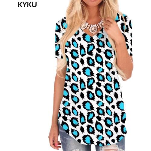 KYKU Geometry T Shirt Women Abstract T-shirts 3d Black Hole Shirt Print Psychedelic V-neck Tshirt Womens Clothing Hip hop Loose