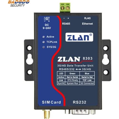 ZLAN8303-7 GSM 3G 4G serial port RS232 RS485 to TD-LTE/FDD-LTE/WCDMA/TD-SCDMA/EVDO/CDMA2000/GSM converter 3G/4G data transfer