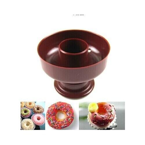 1 PC DIY Tool Donuts Maker Mold Food Grade Plastic Doughnuts Maker Cutter Fondant Decor Cake Bread Desserts Bakery Mould