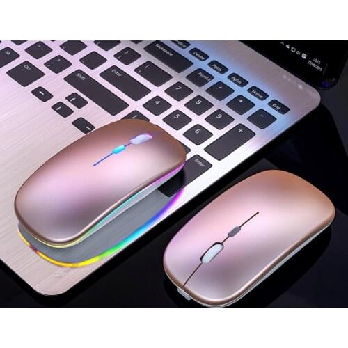 2.4G Wireless Bluetooth LED Mice USB Ergonomic Gaming Mouse for Laptop Computer