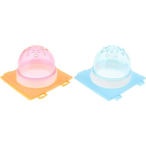 2x Hamster Tunnel Fittings Transparent Cage Plug Accessories Small Pet Toys