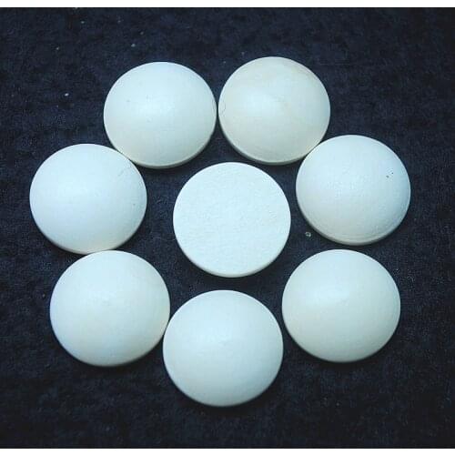 30pcs nature wooden beads cabochons NO HOLL 15mm 30mm round shape for women pendant base pendants making findings good selling