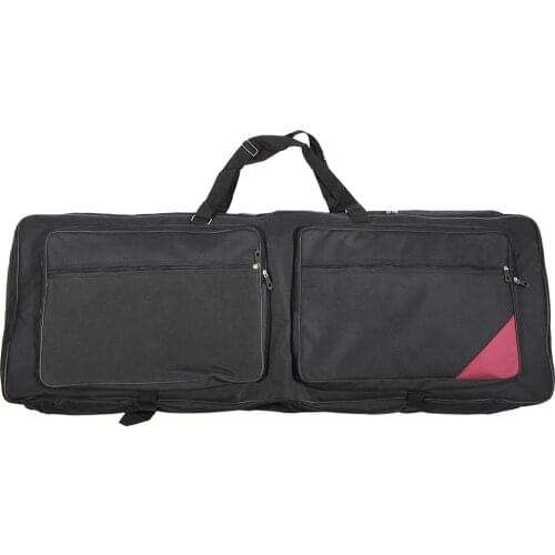 73-Key 76-Key Keyboard Electric Piano Organ Gig Bag Soft Case 46.4" * 16.5" Durable 600D Cloth PE Foam Padded Dual Zipper