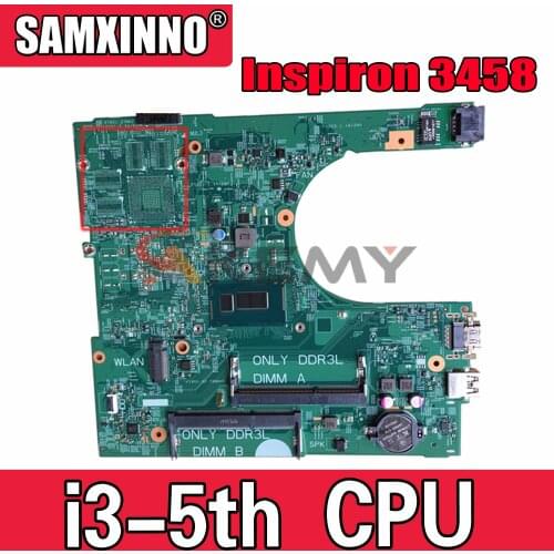 Akemy I3-5005U FOR Dell Inspiron 3458 3558 Motherboard 14216-1 1XVKN CN-0MY4NH MY4NH Mainboard 100% tested
